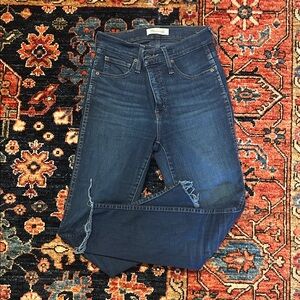 Madewell High-Rise Skinny Jeans in Deep Blue